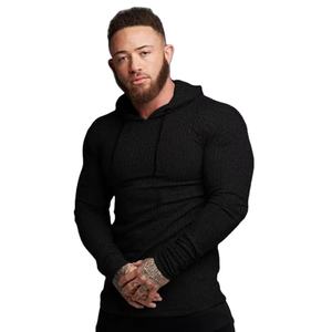 Sudadera Deportiva de Invierno para Hombre, Corte Regular, Manga Larga, Bordada, Secado Rápido, Transpirable, Elástica, de Punto, para Gimnasio y Fisicoculturismo - Product Image 2