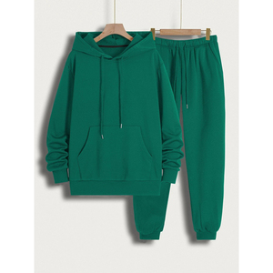 ชุดวอร์มผู้ชายแบบมีฮู้ด ดีไซน์เรียบง่าย คุณภาพสูง ผ้าฝ้ายฟลีซ ระบายอากาศได้ดี สไตล์สตรีทแวร์ - Product Image 5