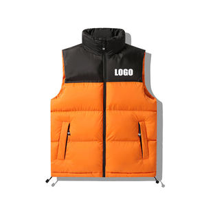 Gilet matelassé chaud pour hommes, sans manches, isolé, pour l'hiver, vêtement d'extérieur, fabricant en gros OEM - Product Image 1