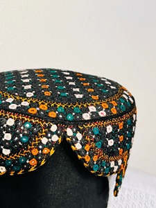 Traditional <b>Mens</b> Afghani Cap Handmade Embroidered Vintage Islamic Formal Lace Headwear <b>for</b> <b>Men</b> Wholesale - Product Image 3