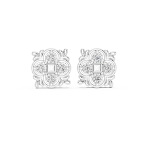 Boucles d'oreilles en argent sterling 925 Moissanite Sweet Romantic Gorgeous Jewelry Gift - Product Image 4