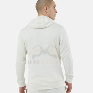 เสื้อฮู้ดสวมหัวแขนยาวสำหรับผู้ชายผ้าฟลีซสวมใส่สบายดีไซน์แบบกระเป๋าสีพื้นขนาดพลัสไซส์สำหรับฤดูหนาว - Product Image 2