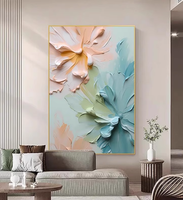 Toile d'art floral abstrait moderne personnalisable dans divers styles pour la décoration de la maison, art mural décoratif pour offrir en cadeau