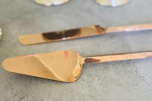 Servidor de pastel de metal hecho a mano de nuevo estilo en precio al por mayor Nuevo diseño en servidor de pastel de metal - Product Image 2
