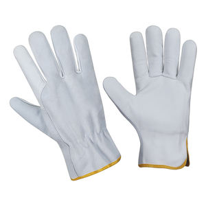 Gants de conduite en cuir imperméable de haute qualité unisexe, antidérapants, design à doigts entiers, fermeture à cordon pour le cyclisme en plein air, le sport - Product Image 4