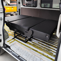 Système de lit pliant en cuir pour fourgon Ford Transit, banquette 3 places, confortable pour camping-car et autocaravane