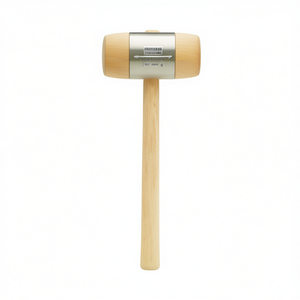 Mazo de madera de haya blanca, diámetro de la cabeza de 90 mm, 1160 g, artesanías de bambú y madera - Product Image 2
