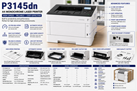 Imprimante multifonction laser monochrome A4 reconditionnée M425dn, haute vitesse, recto verso, réseau, ADF, copieur, scanner, fax, MFP de bureau, noir