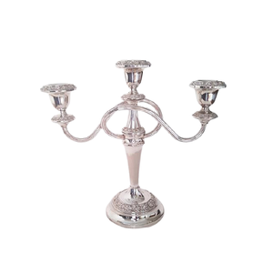 Candelabro Alto de Calidad Exclusiva en Color Dorado Aluminio, Centro de Mesa para el Hogar y Bodas - Product Image 5