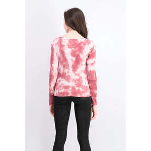 Top termico rosso tie-dye da donna Ultra Flirt Juniors, taglia extra small, in maglia - Product Image 2