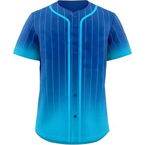 Maillot de baseball OEM sur mesure 100% polyester respirant cousu avec sublimation impression numérique séchage rapide propre conception - Product Image 3