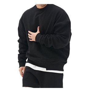 2025 Offre Spéciale sweat-shirt à col rond de couleur personnalisée pour hommes grande taille sweat-shirt à logo en relief fabricant OEM - Product Image 4