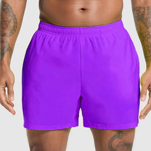 Pantalones cortos de gimnasio de entrenamiento de secado rápido personalizados para hombres, ropa deportiva transpirable sólida, OEM ODM, venta al por mayor para correr, trotar Atlético - Product Image 3