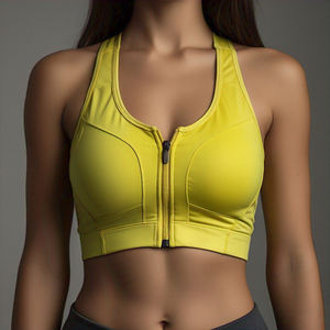 Vêtements de sport Jogging Zipper Bra Femmes Workout Fitness Wear Push Up Soutien-Gorge Tops Femmes Yoga Exercice Compression Bras Dames - Product Image 5