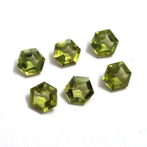 หินเพอริโดธรรมชาติ6มม. พลอยเจียระไนทรงหกเหลี่ยม0.88 CT หินเพอริดอตแท้หินอัญมณีแบบหลวม - Product Image 4