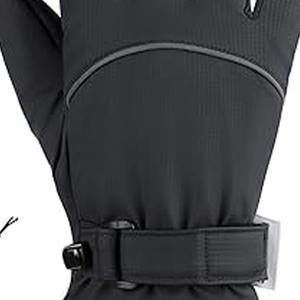 Guantes personalizables de Invierno para mujer de alta calidad OEM piel de oveja PU forrado al aire libre a prueba de viento guantes de moda subidos por Dress Sports - Product Image 3