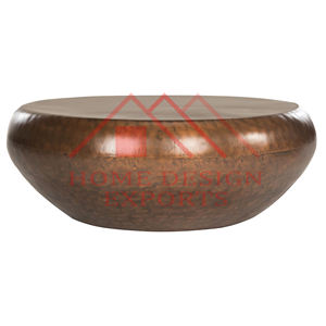 เฟอร์นิเจอร์โต๊ะกาแฟสำเร็จรูปโลหะสแตนเลสสีทอง - Product Image 5