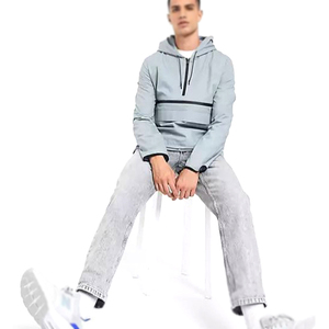 Veste coupe-vent en toile épaisse à capuche pour homme de haute qualité, imperméable, respirante, style streetwear, nouvelle arrivée - Product Image 5