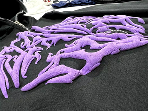 Sudadera con capucha y cremallera de cara completa bordada de chenilla mezclada de algodón con diamantes de imitación personalizada - Product Image 4