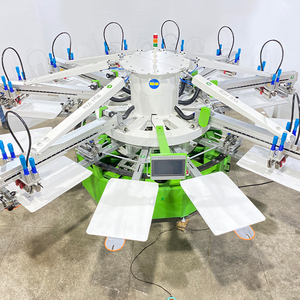 Deliou Màn Hình Quay In Ấn Kit 12 Trạm 8 Màu Sắc Tự Động Màn Hình In Ấn Máy Cho Áo Phông Không Dệt Túi May Mặc - Product Image 6