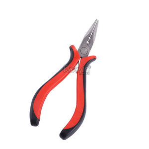 Premium 3-in-1 <b>Hair</b> <b>Extension</b> <b>Tool</b> - Steel Pliers for Forming Capsules with Flat Mouth and Bended Jaw - Product Image 1