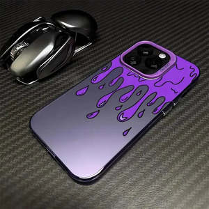 Coques arrière en TPU à motif graffiti pour iPhone 6/6 Plus 7/8 Plus 14 Plus - Étuis de téléphone portable électroplaqués dissipant la chaleur - Product Image 5