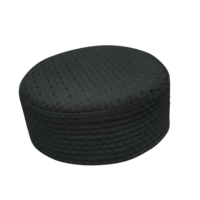 Gorro Musulmán Tradicional Ilyas Kufi con Logotipo Personalizado Modestile, Gorro de Oración Transpirable de Poliéster y Algodón, Venta al por Mayor, Islámico para Hombre