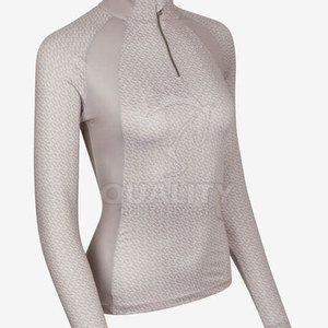 Camisa de capa base para montar a caballo de alta calidad, parte superior ecuestre elástica y antirozaduras hecha en Pakistán - Product Image 2