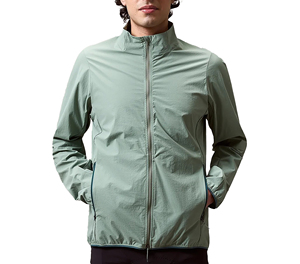 SPRINT SPORTS Unisex Full Zip Windproof Eco-Friendly Quick Dry <b>Cycling</b> <b>Jacket</b> Long Sleeve Mustard Color 100% Polyester Adult - Product Image 1