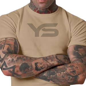 T-shirt d'entraînement unisexe pour hommes T-shirt de sport unisexe en tissu uni à séchage rapide 100% coton avec impression de logo personnalisé - Product Image 6