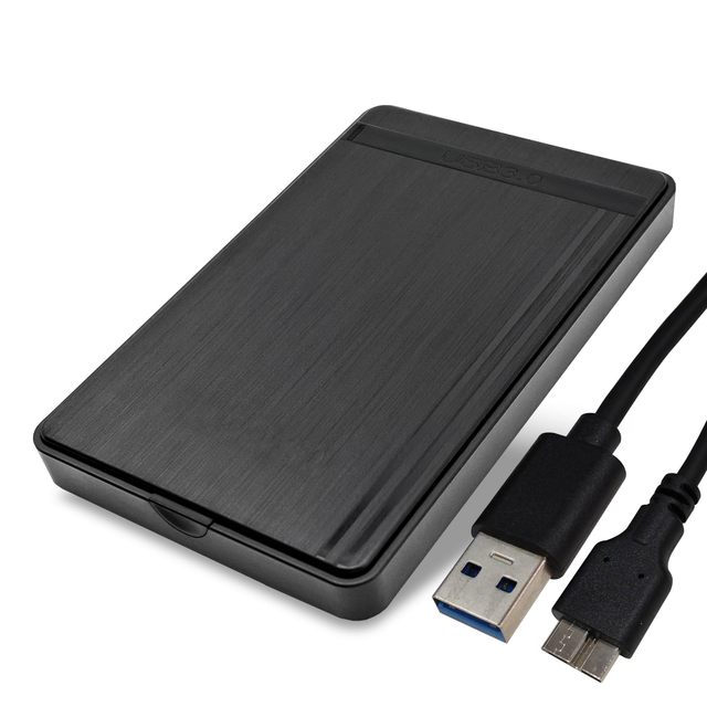 [Refurbished] Desktop External Hard Drive Large Capacity Portable HDD with USB 3.0 Case Black 1TB HDD