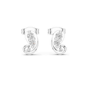 Boucles d'oreilles de créateur en diamant de laboratoire 0,23 CT pour femmes, clarté VVS-VS EF, or 18 carats, 14 carats, 10 carats et argent 925, rose, jaune, blanc - Product Image 2