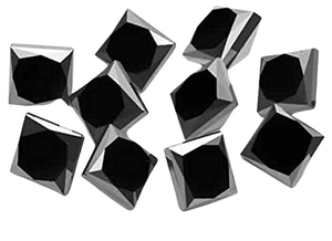 Diamantes sueltos negros azabache con forma de princesa de 1,00 quilates a 3,00 quilates de alta calidad para la fabricación de joyas, precio de diamante negro en quilates - Product Image 3