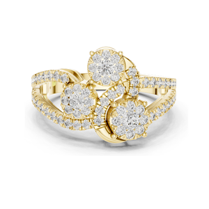 Anillo de Diamante de Laboratorio de 0.778 CT para Mujer, Claridad VVS-VS EF, Oro de 18KT, 14KT, 10KT y Plata 925, Oro Rosa, Amarillo y Blanco - Product Image 1