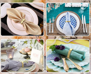 Inicio Artesanía Exportaciones al por mayor Acero inoxidable Best Seller Adorno de mesa Servilletero metálico Metal dorado - Product Image 2