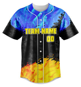 Maillot de baseball durable pour équipes, respirant, haute performance, pour hommes, grandes tailles, avec propriétés antibactériennes et évacuant l'humidité - Product Image 4