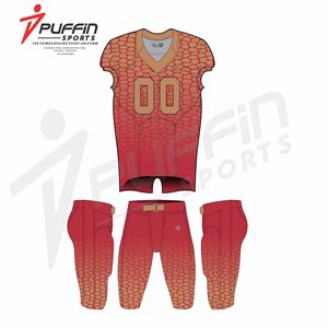 ชุดฟุตบอลอเมริกันระบายอากาศได้ดีสำหรับผู้ชายโลโก้ทีมพิมพ์ลายดิจิทัลเสื้อกีฬา - Product Image 2