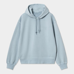 High Quality Custom 100% Cotton <b>Fleece</b> Long Sleeve Pullover Ladies Pocket Women Winter <b>Tops</b> Streetwear Hoodie Badge Turtleneck - Product Image 3