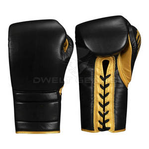 2025 venta al por mayor disponible cordones guantes de boxeo guantes de entrenamiento de cuero PU Premium con soporte de muñeca - Product Image 1