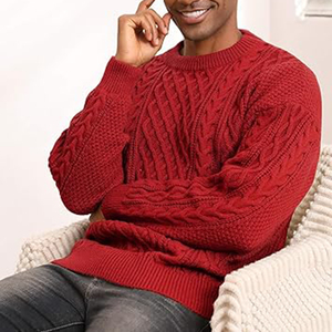 Suéter de Cuello Alto para Hombre, Elegante, de Invierno, Moderno, Ajustado, Cálido, Cómodo, de Manga Larga, Tejido, 100% - Product Image 3