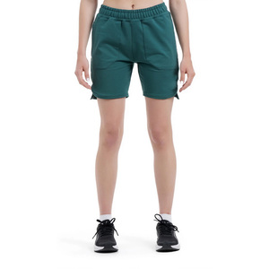 100% coton polaire Shorts pour femmes qualité supérieure cordon taille sport entraînement Jogging femmes Shorts couleur unie - Product Image 4