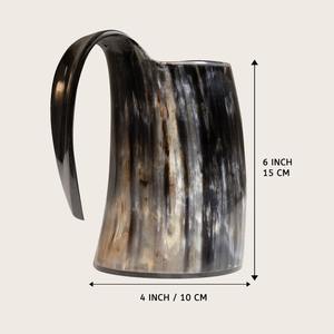 Taza para beber auténtica de cuerno de buey de búfalo pulido 100%, la mejor calidad, Vikingo, náutico, diseño único de animales indios, artesanías naturales - Product Image 4