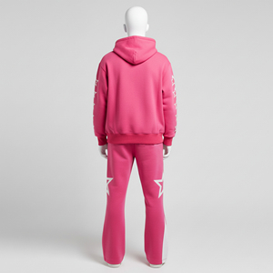 Nueva Colección 2026, Conjunto Deportivo de Sudadera con Capucha y Cremallera, Estilo Urbano, Pantalones Deportivos Acampanados con Lavado Ácido Vintage - Product Image 4