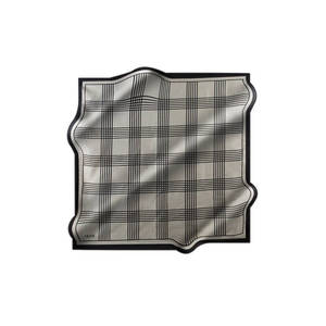Geometric Patterned Silk Jacquard <b>Square</b> <b>Scarf</b> 90x90 - Product Image 1