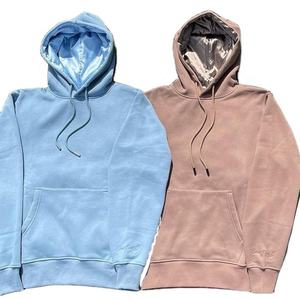 Sudadera con capucha gruesa de diseño personalizado para hombre, manga larga, forro polar de invierno, forro de satén, bordado, antiarrugas, impermeable, de punto - Product Image 3