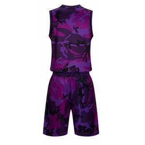 Uniforme de Baloncesto de Camuflaje, Conjunto Deportivo Sublimado Personalizado, Ropa de Baloncesto al por Mayor, OEM, Secado Rápido, Transpirable - Product Image 3