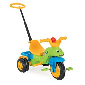 Hete Verkoop Populaire Groothandel Rups Driewieler Met Ouderlijk Toezicht Pedaal Fiets Mechanische Hoorn Rit Op Auto Baby Speelgoed Voor Kinderen