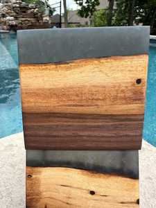 Custom Handmade Durable Polished Wooden Resin <b>Coaster</b> Solid Wood and Epoxy Resin <b>Drink</b> <b>Coaster</b> Set for Home Office Bar Kitchen - Product Image 6