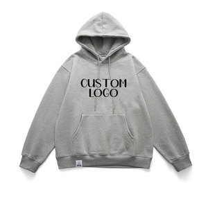 Sudadera con capucha de algodón 100% Vintage Unisex, ropa de abrigo holgada de calle alta, logotipo frontal, diseño forrado de Otoño de temporada, patrón de letras de Color sólido - Product Image 1