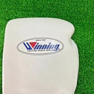 Winning Lace Up Boxing Gloves Black Gold Genuine Leather Elite Boxing Gloves Pro Fight Training Sparring 8oz 10oz 12oz 14oz 16oz - Product Image 4